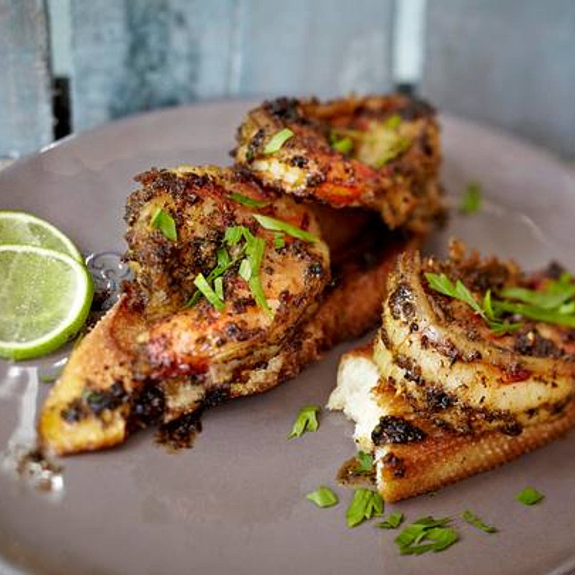 Spicy BBQ-Garnelen aus der Grillpfanne