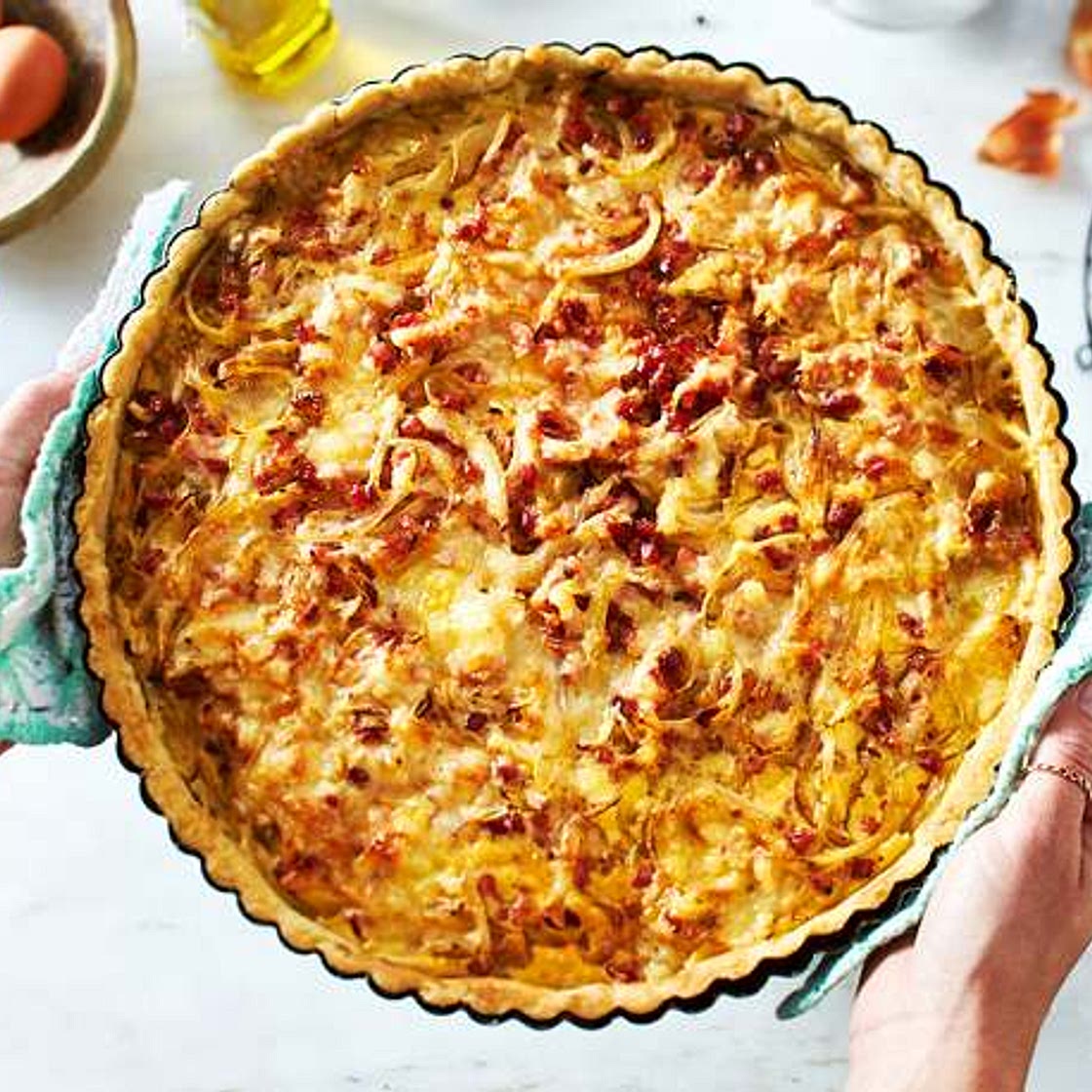 Quiche Alsacienne „Zwiebel-Speck-Liebe“