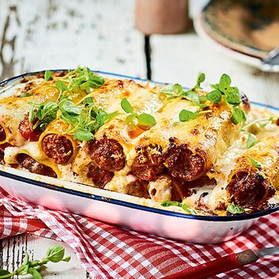 Gebackene Hack-Cannelloni