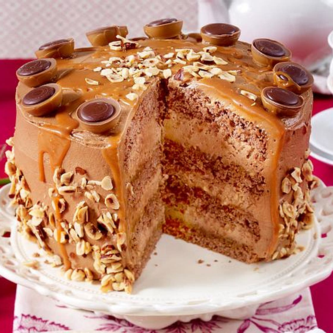 Nougat-Toffee-Torte