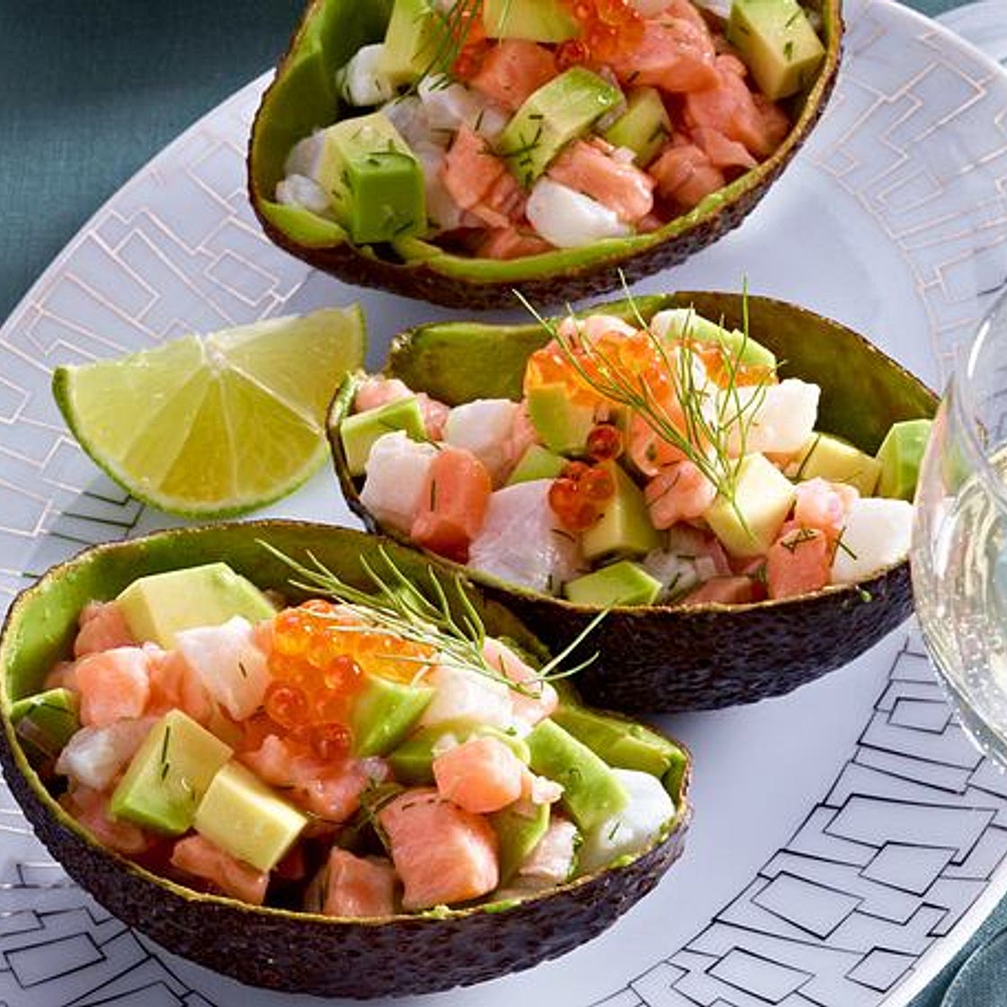Fisch-Tatar mit Avocado