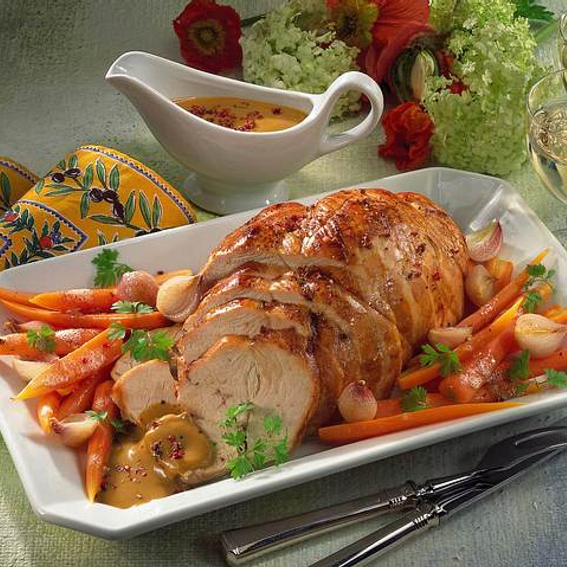 Putenbraten mit Noilly Prat-Sauce