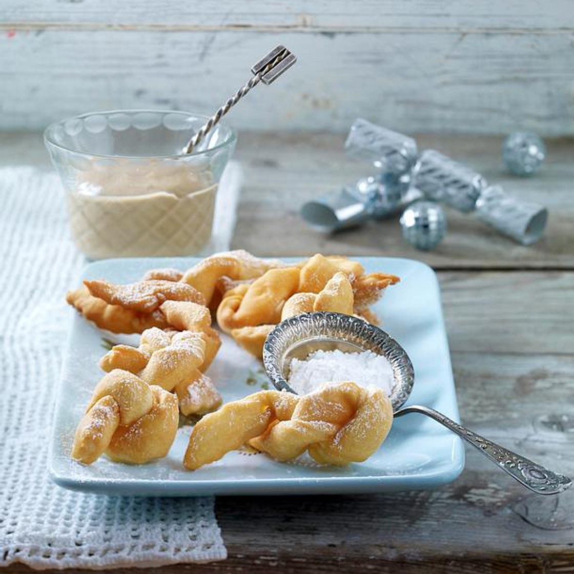 Sahnekrapfen mit Karamellcreme