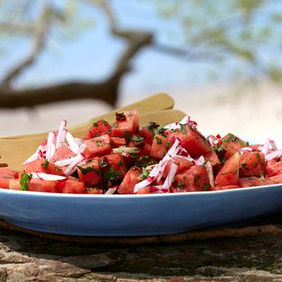 Melonen-Radieschen-Salat