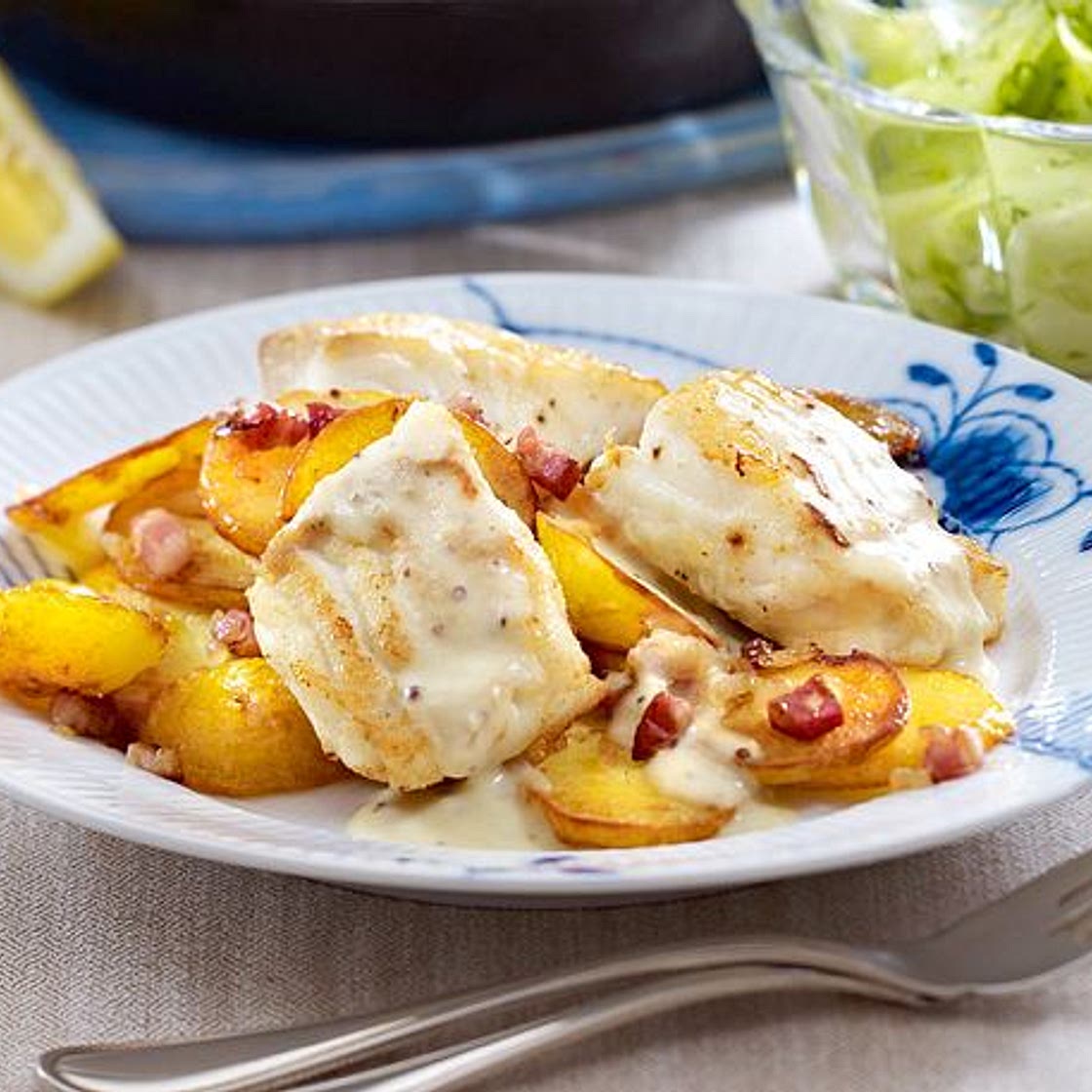 Hamburger Pannfisch mit Bratkartoffeln