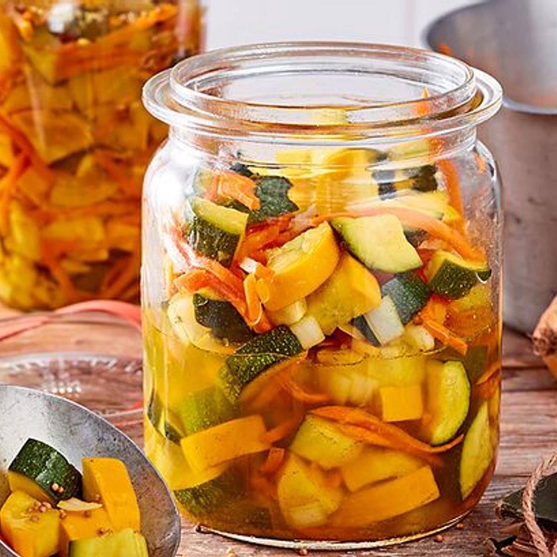 Süßsaure Zucchini