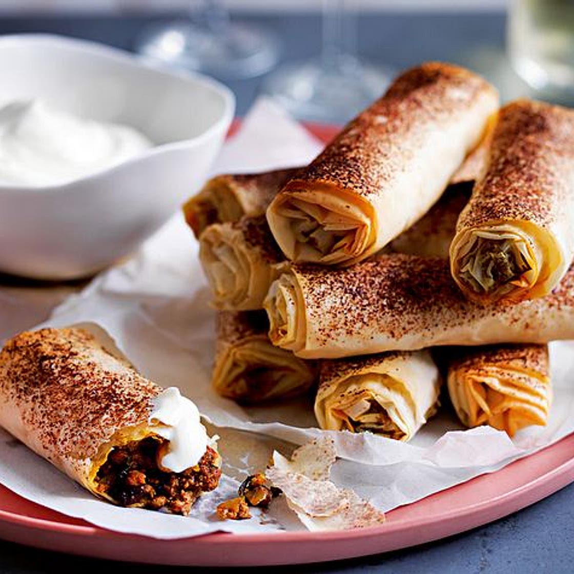 Türkische Fleischröllchen