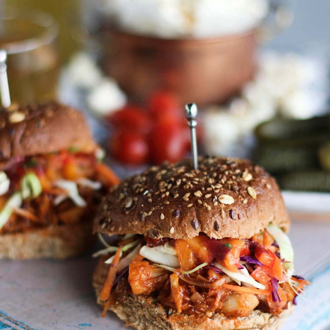 BBQ Pulled Jackfruit Sandwich