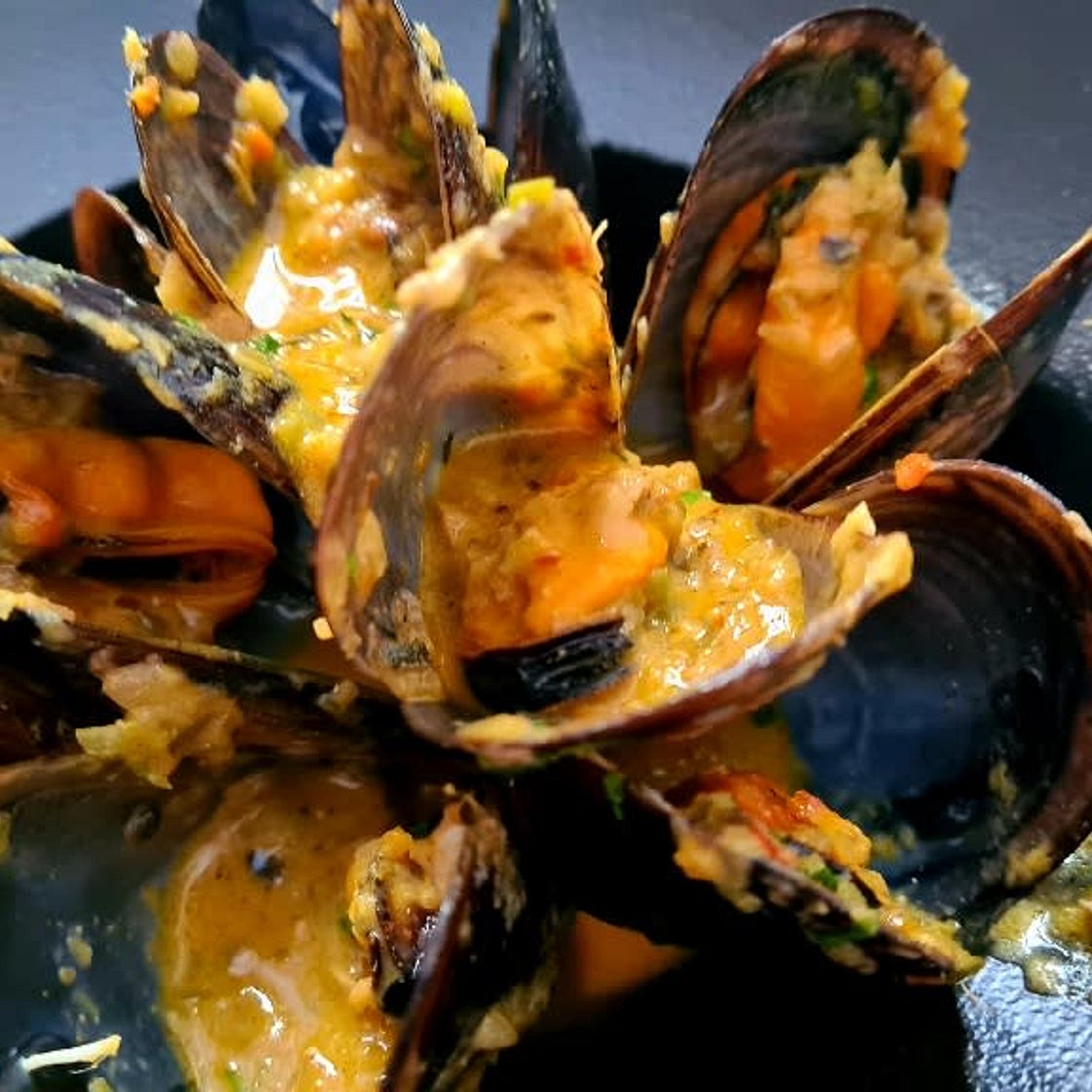 Mejillones al curry