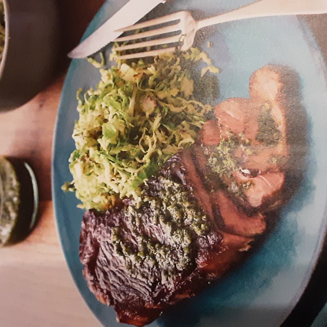 Pan-Seared Steaks with Chimichurri