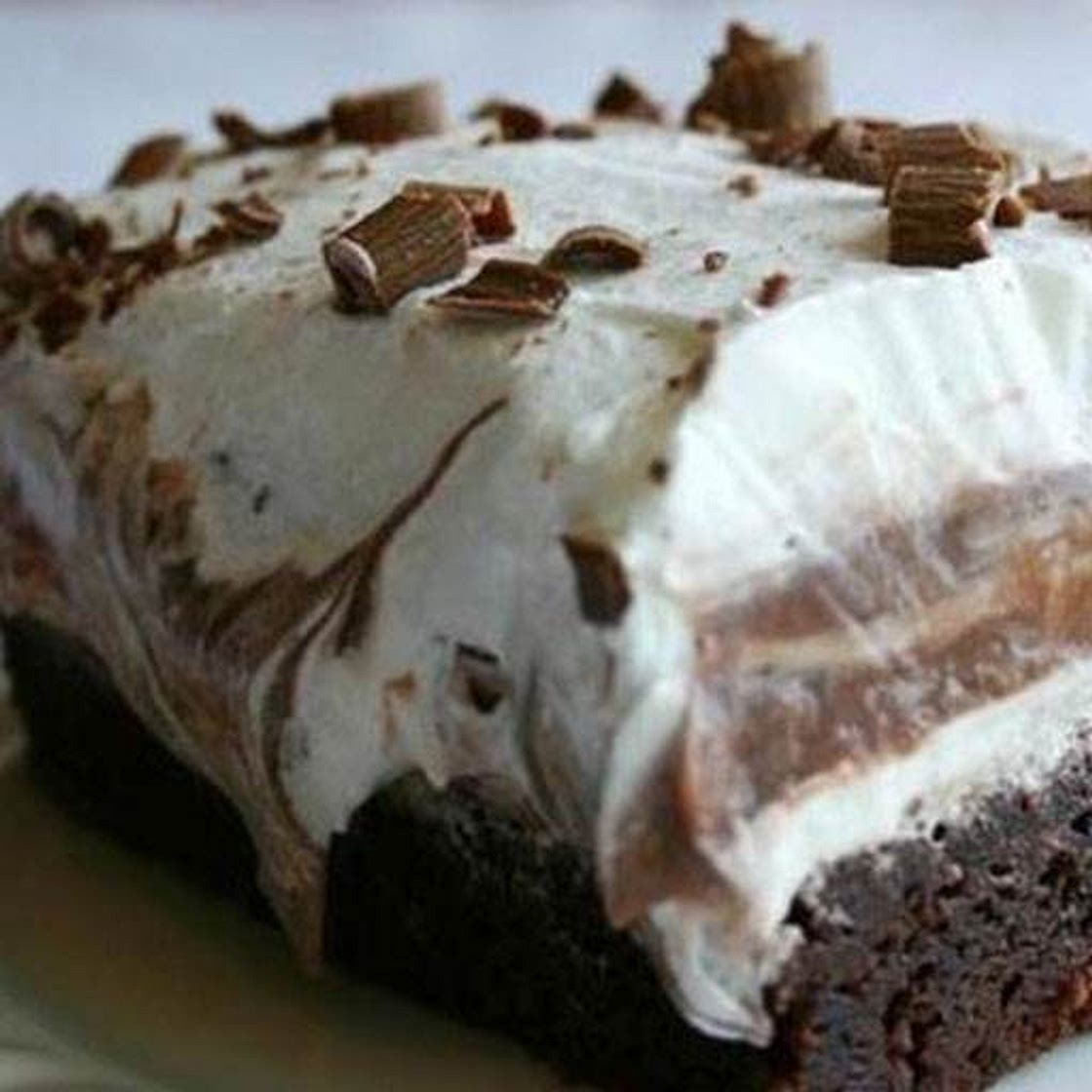 Brownie Refrigerator Cake