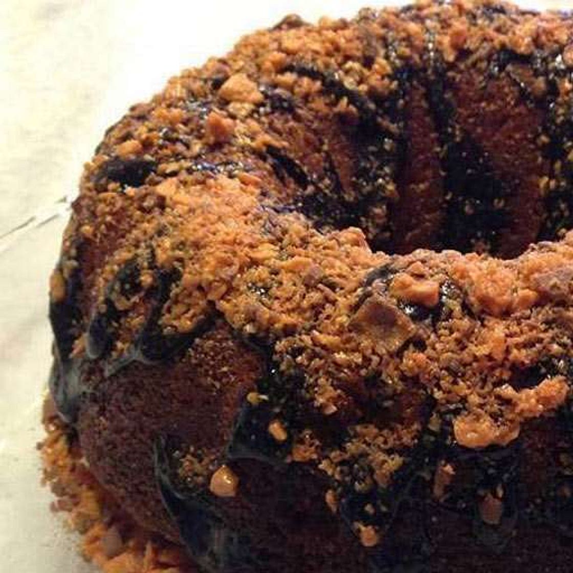 Butterfinger Rum Cake
