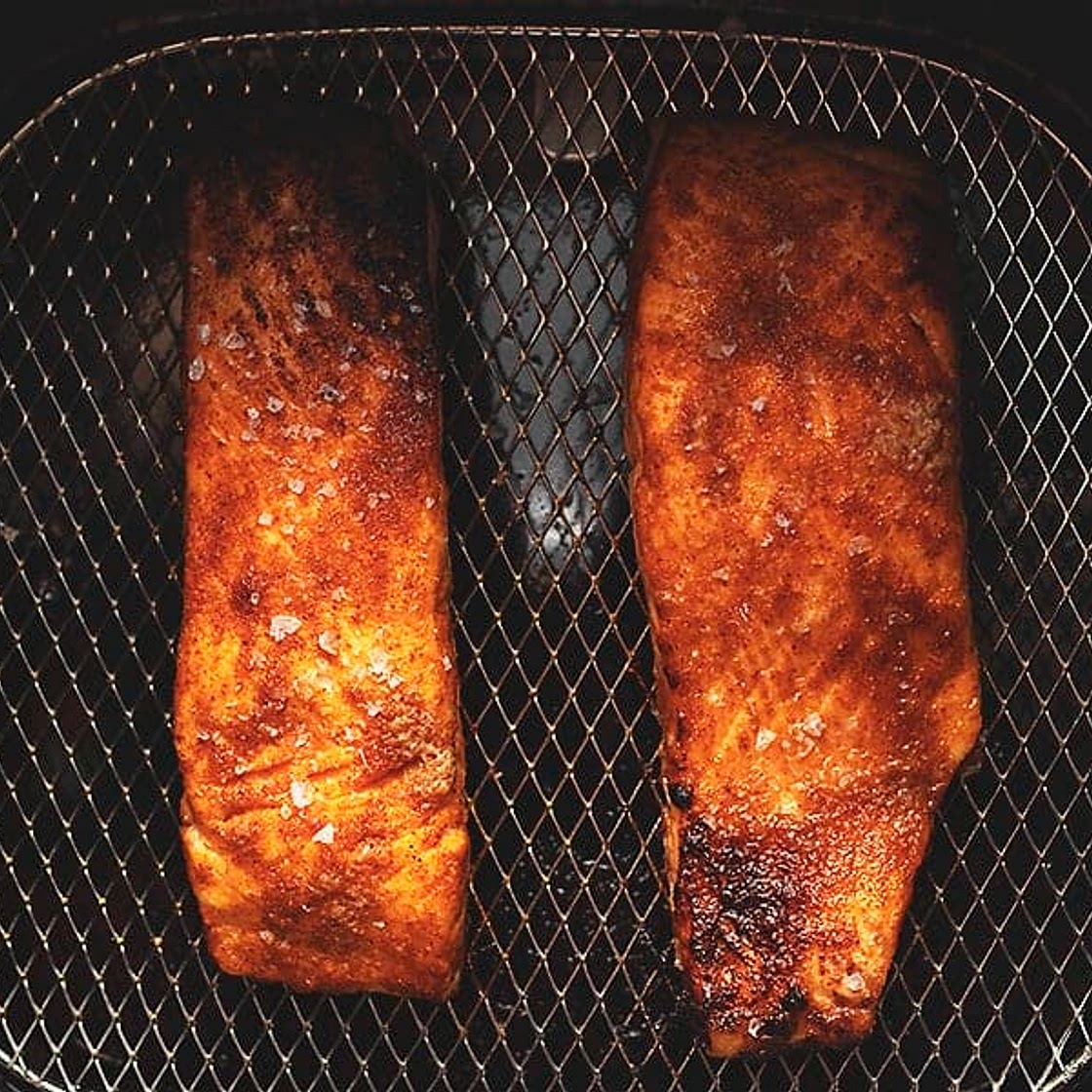 Air Fryer Salmon (Perfectly Cooked!)