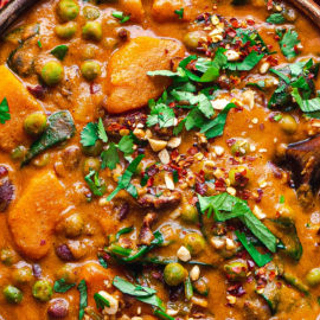 African peanut butter stew with instructions