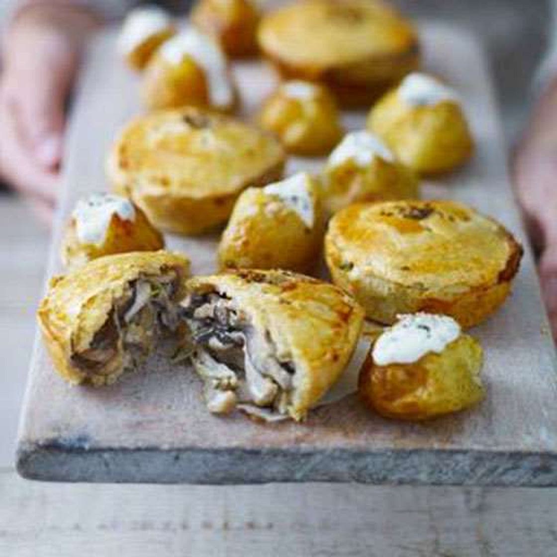 Mini Creamy Mushroom Pies