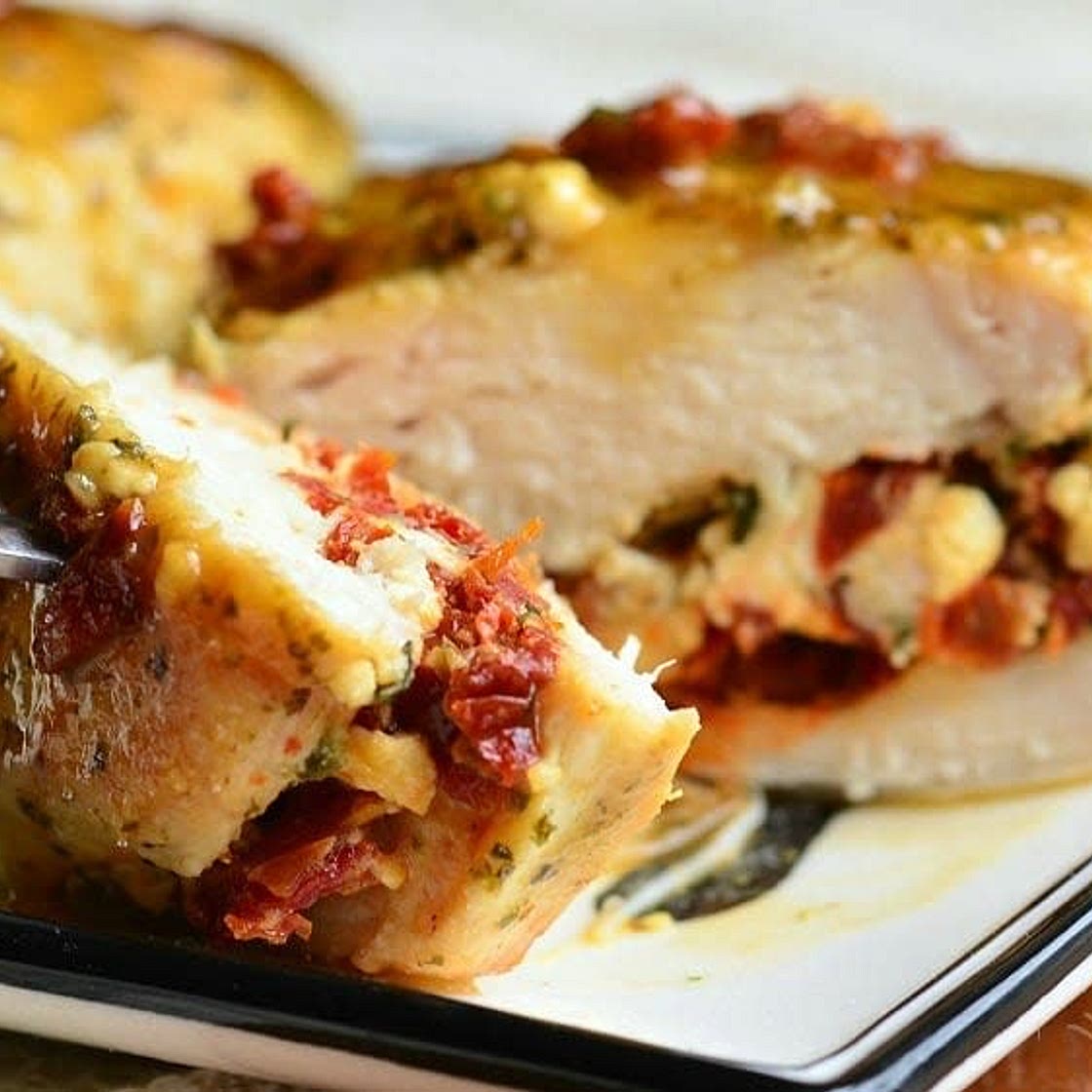 Sun-Dried Tomato and Feta-Stuffed Chicken Breasts