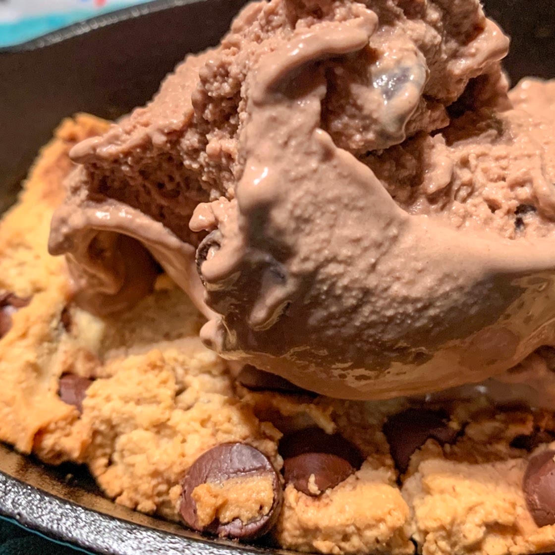 Dairy free and sugar free chocolate ice cream 