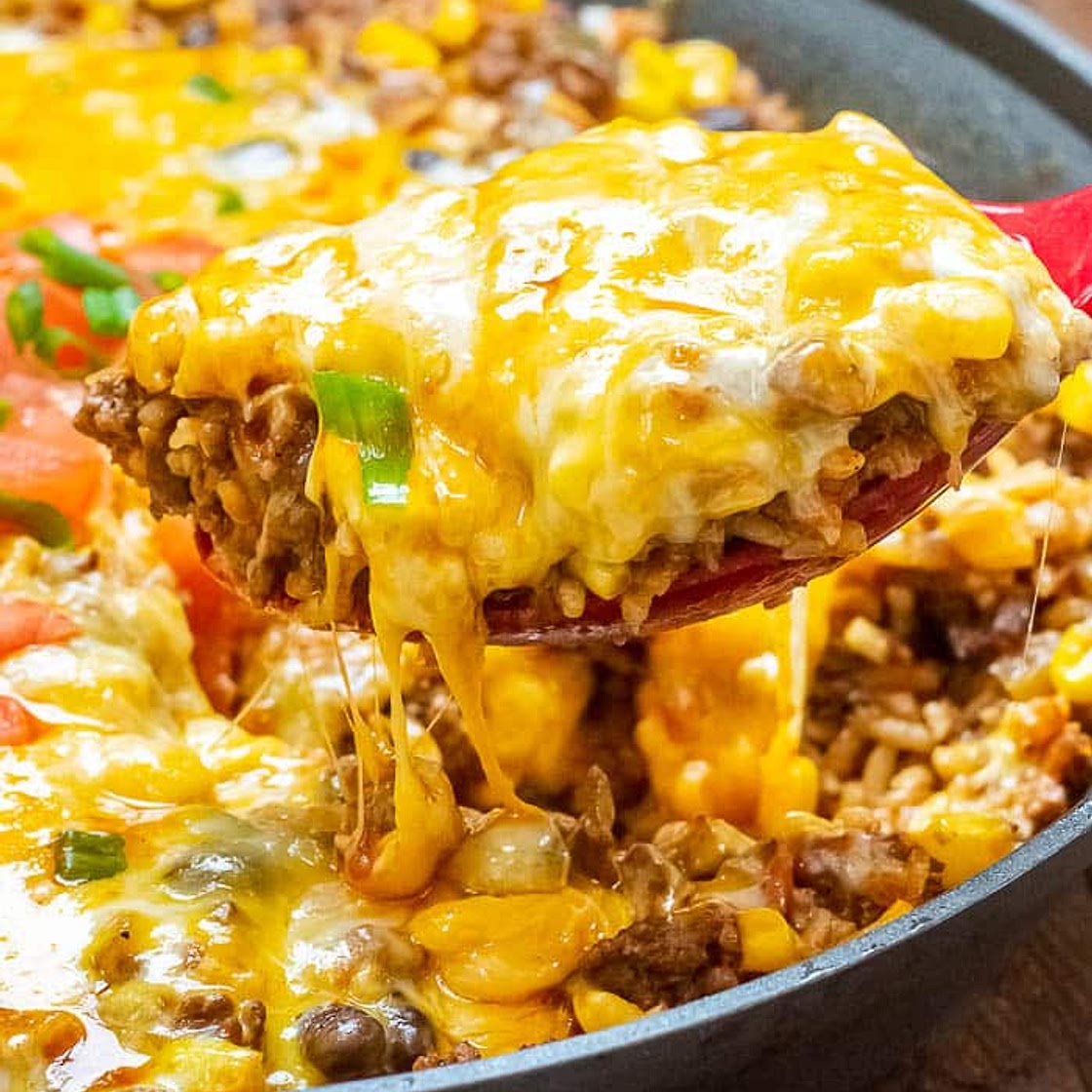 Mexican Beef And Rice Casserole