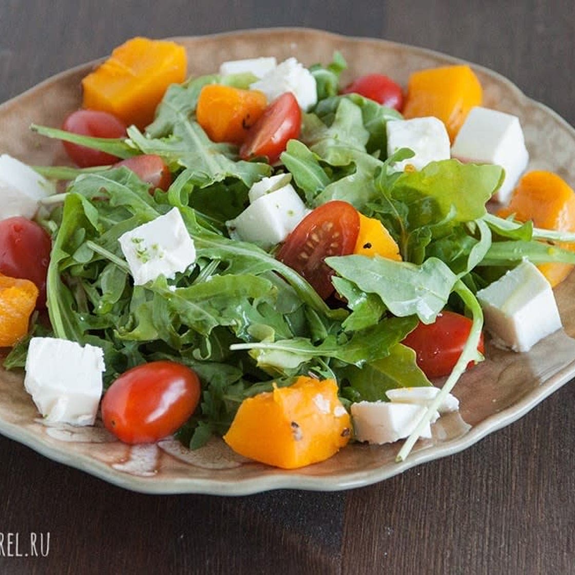 Pumpkin & feta cheese salad