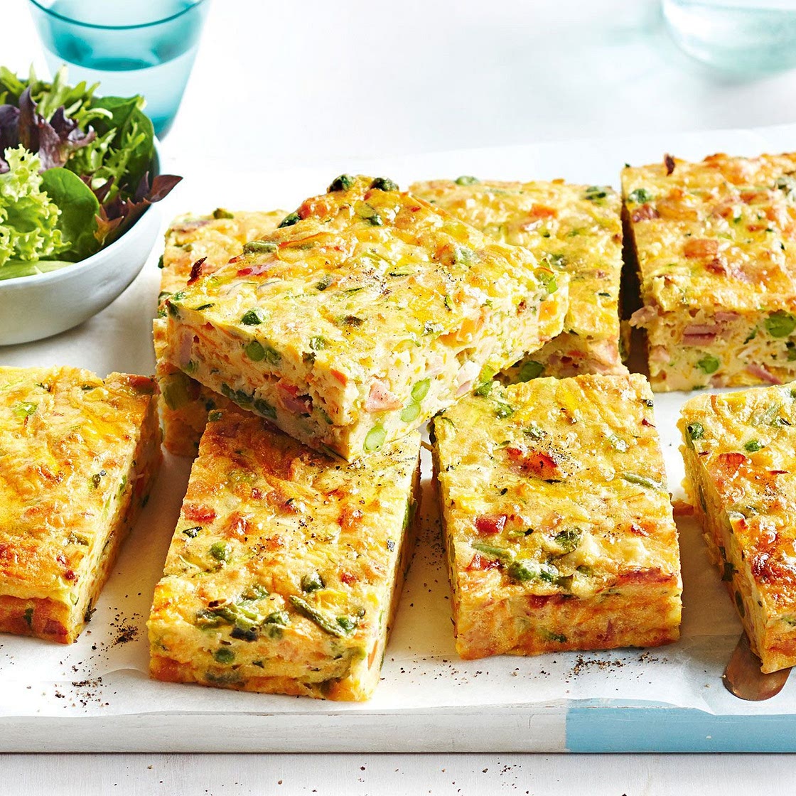 Freezable zucchini slice