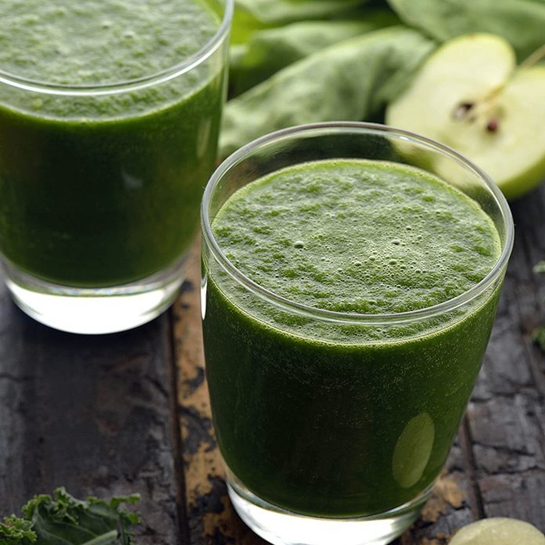 Palak, Kale and Apple Juice