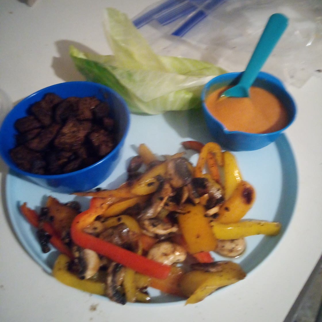 Cabbage fajita wraps