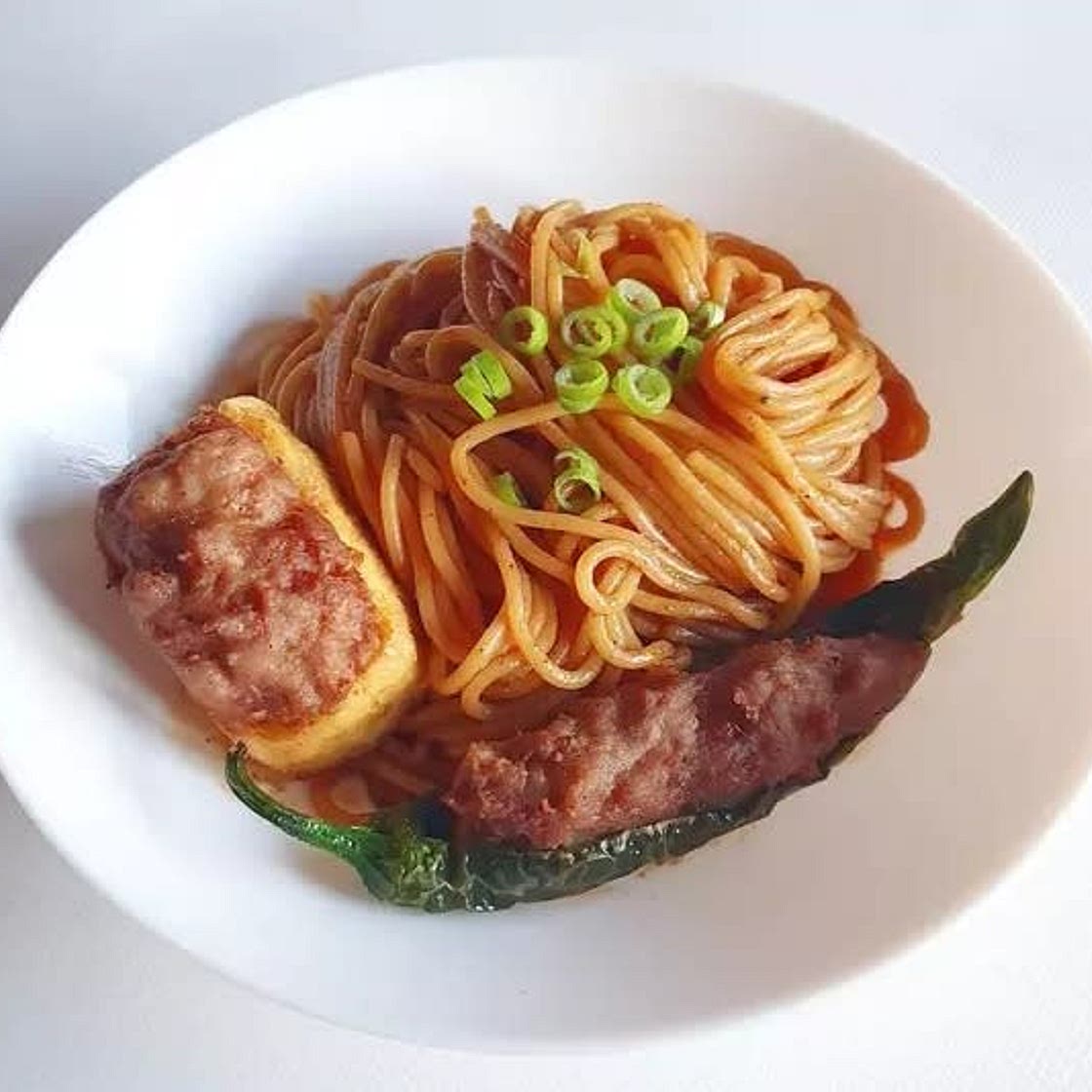 ASIAN-STYLE SPAGHETTI WITH YONG TOW FOO 中式意大利面客家酿豆腐 (HAKKA-STYLE STUFFED TOFU)