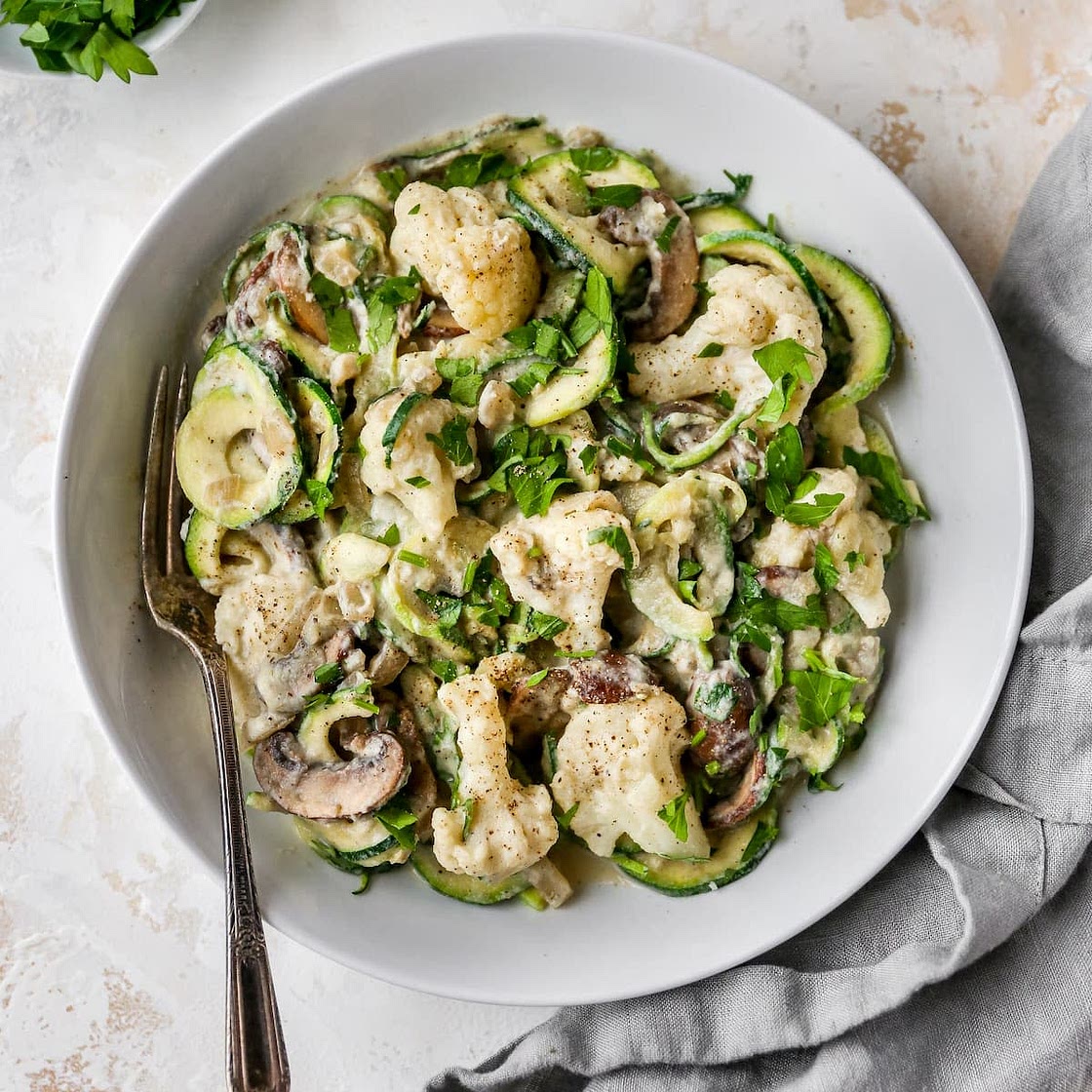 Zucchini Noodle Fettuccine