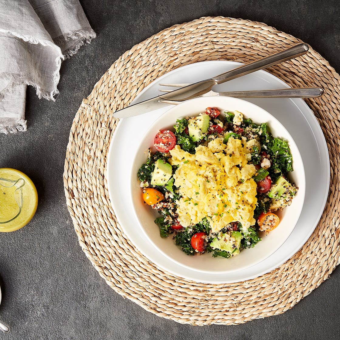 Salade de quinoa et de chou frisé