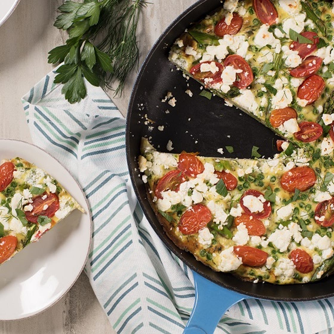 Frittata aux légumes du printemps