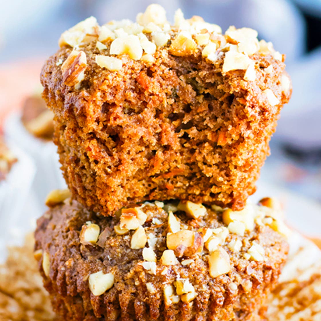 Muffins au gâteau aux carottes (sans gluten)