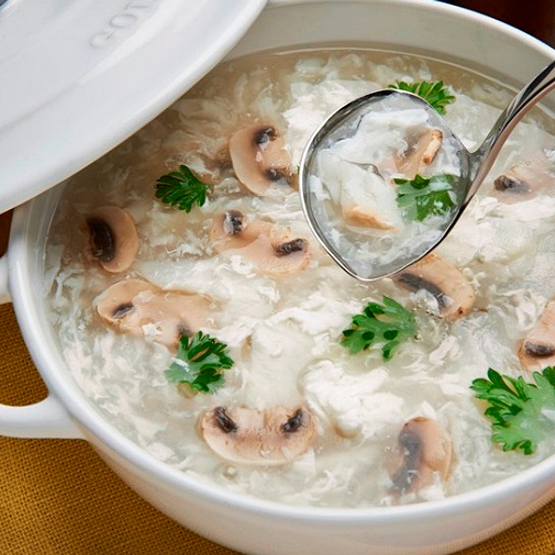 Bisque de filet de bar aux blancs d’œufs