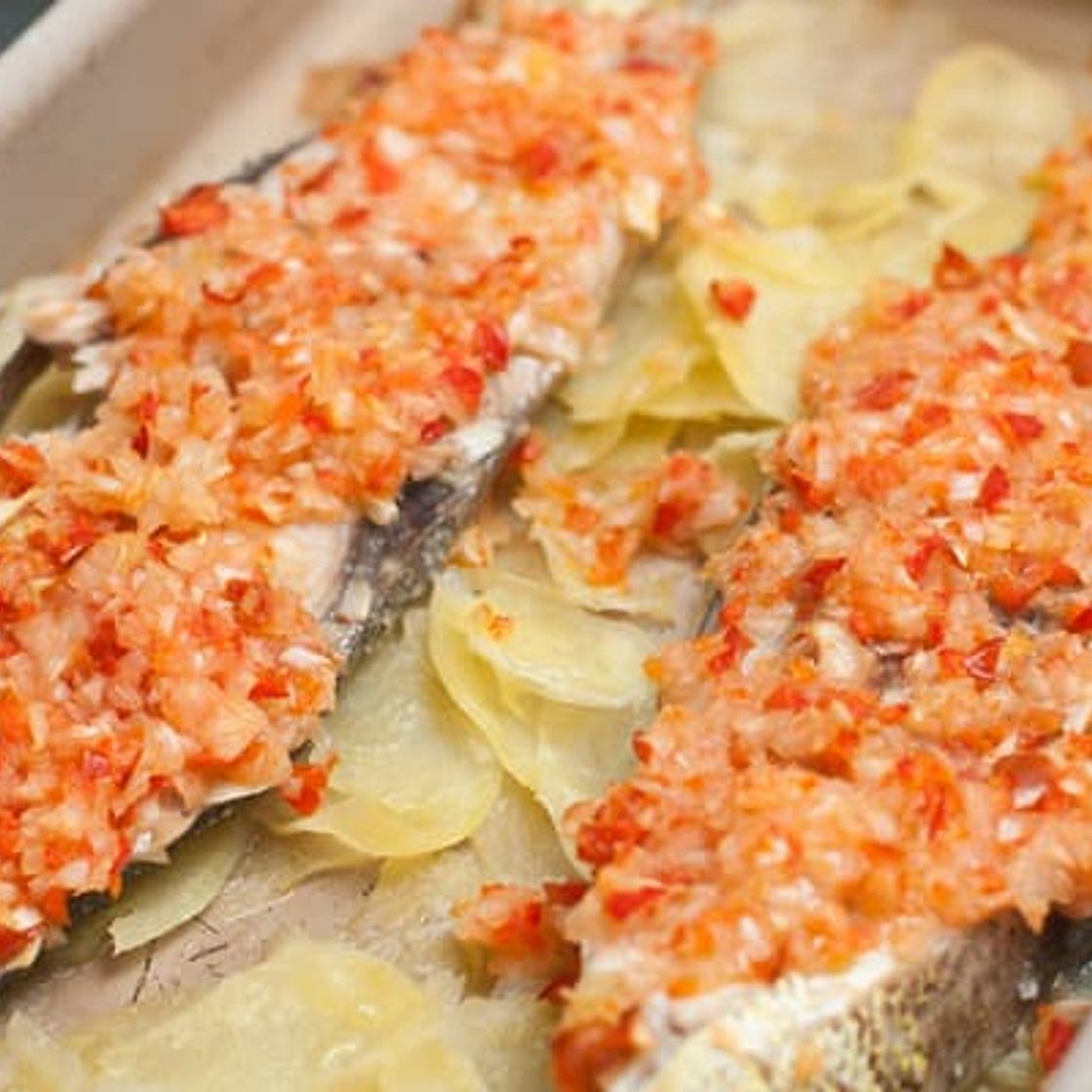 Receta de pescado sudado al horno