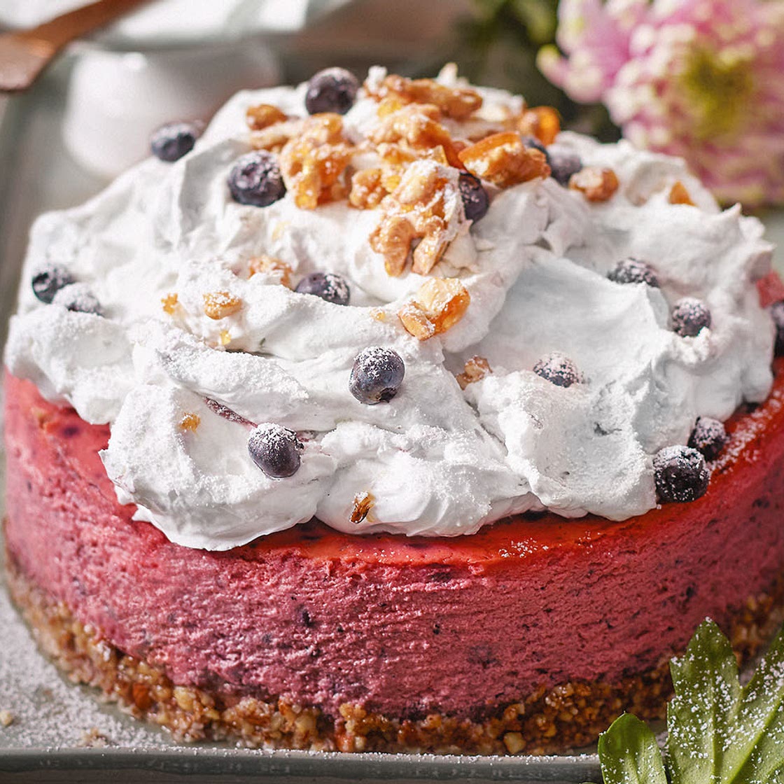 Heidelbeer-Baiser-Torte
