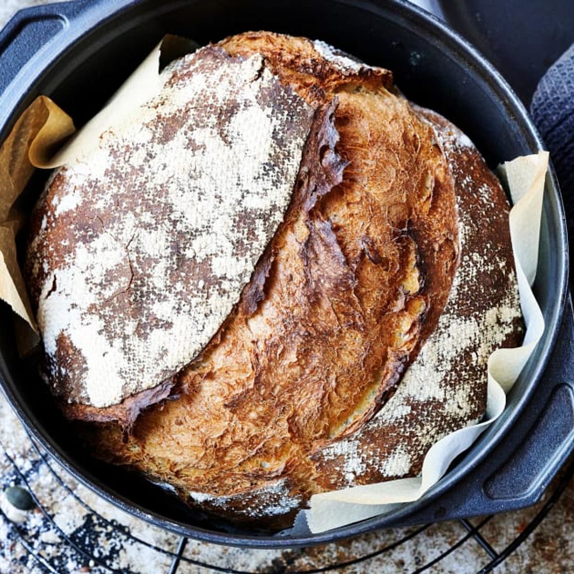 No-Knead Bread (Brot ohne Kneten)