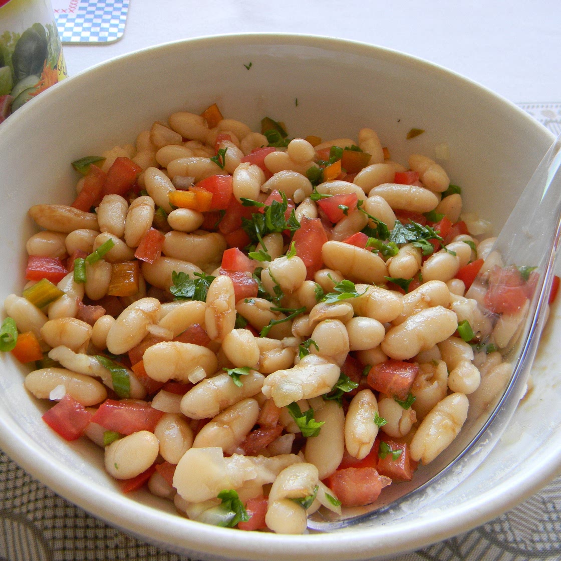 Salada de feijão branco