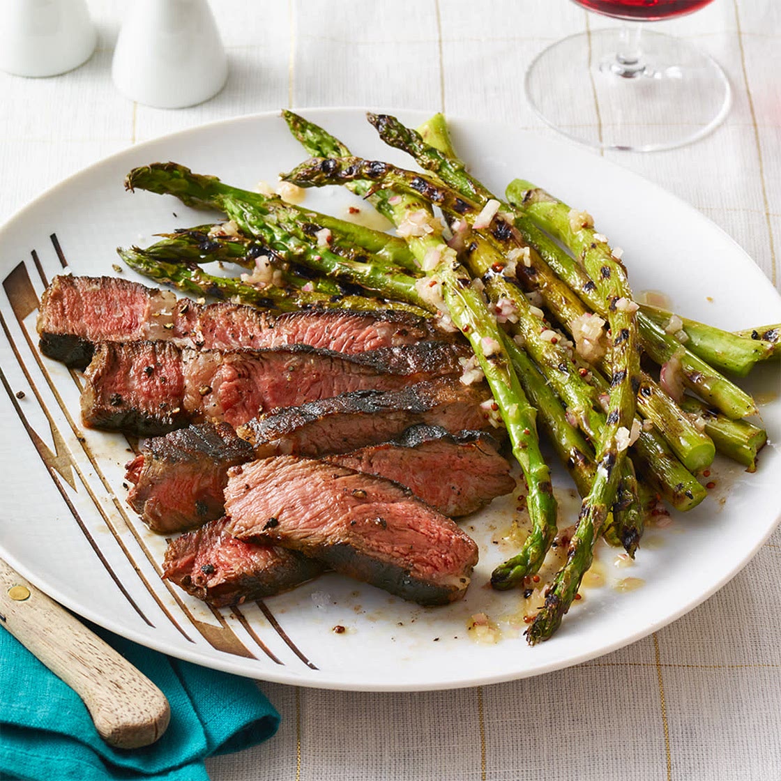 Grilled Sirloin & Asparagus