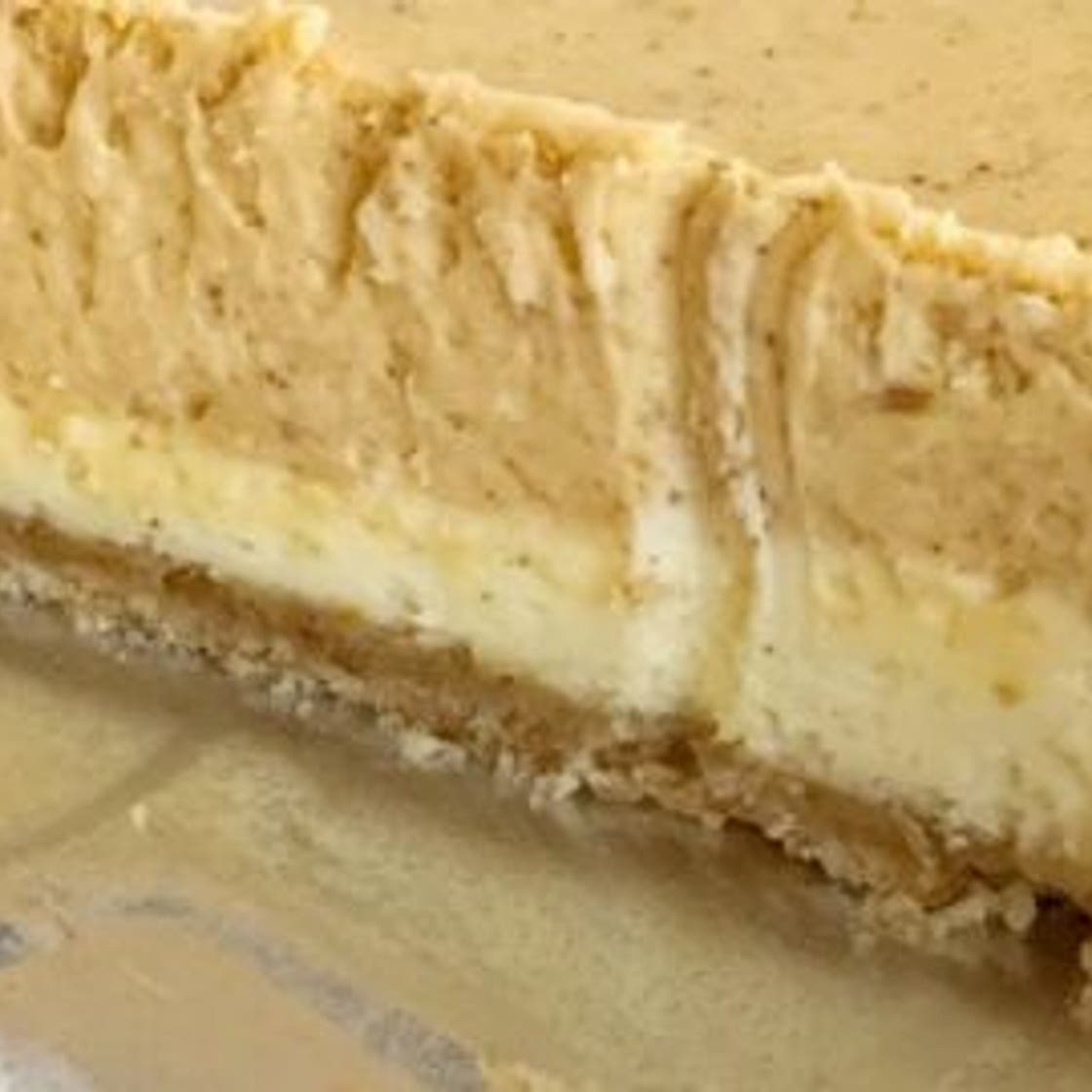 Double Layer Pumpkin Cheesecake Pie