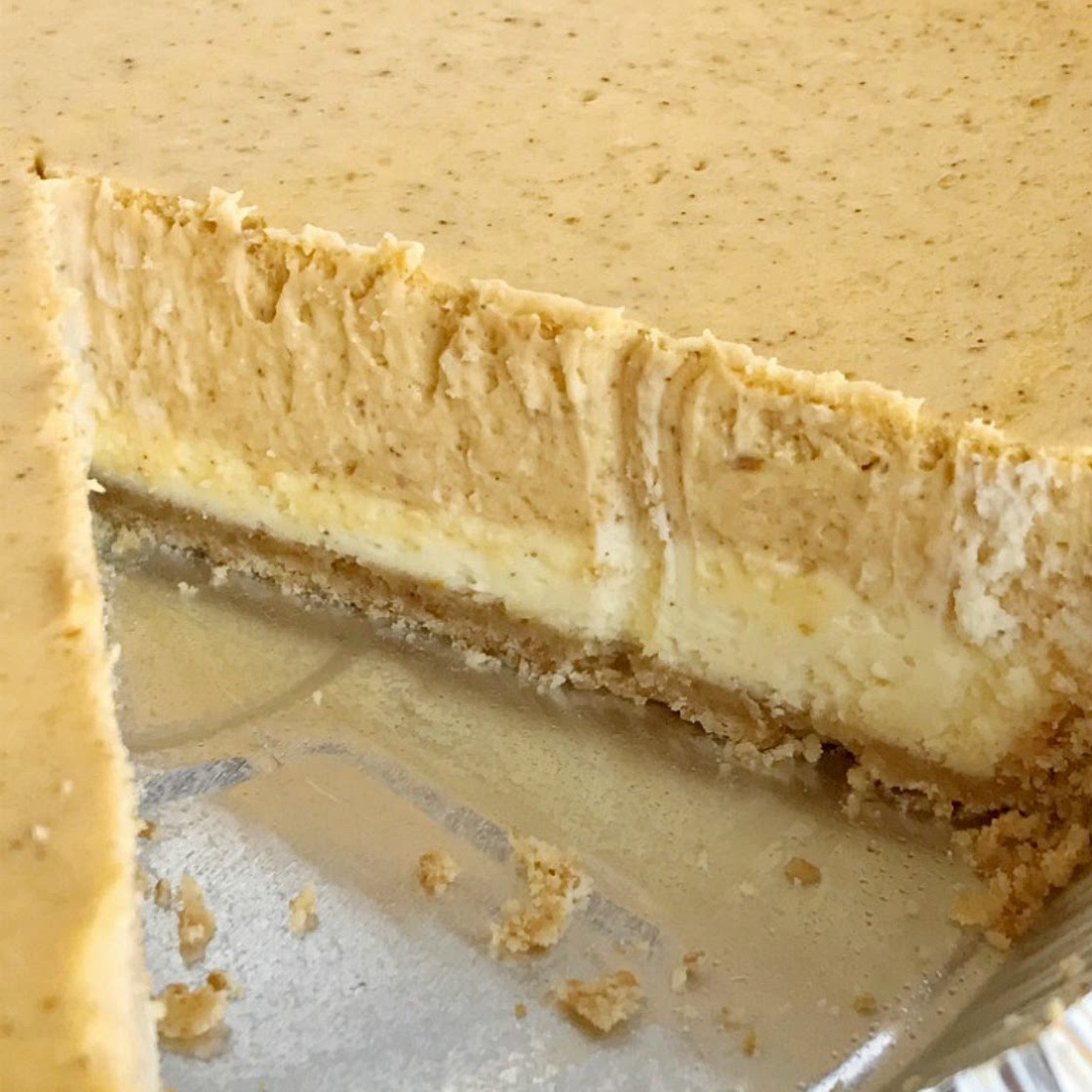 Double Layer Pumpkin Cheesecake Pie