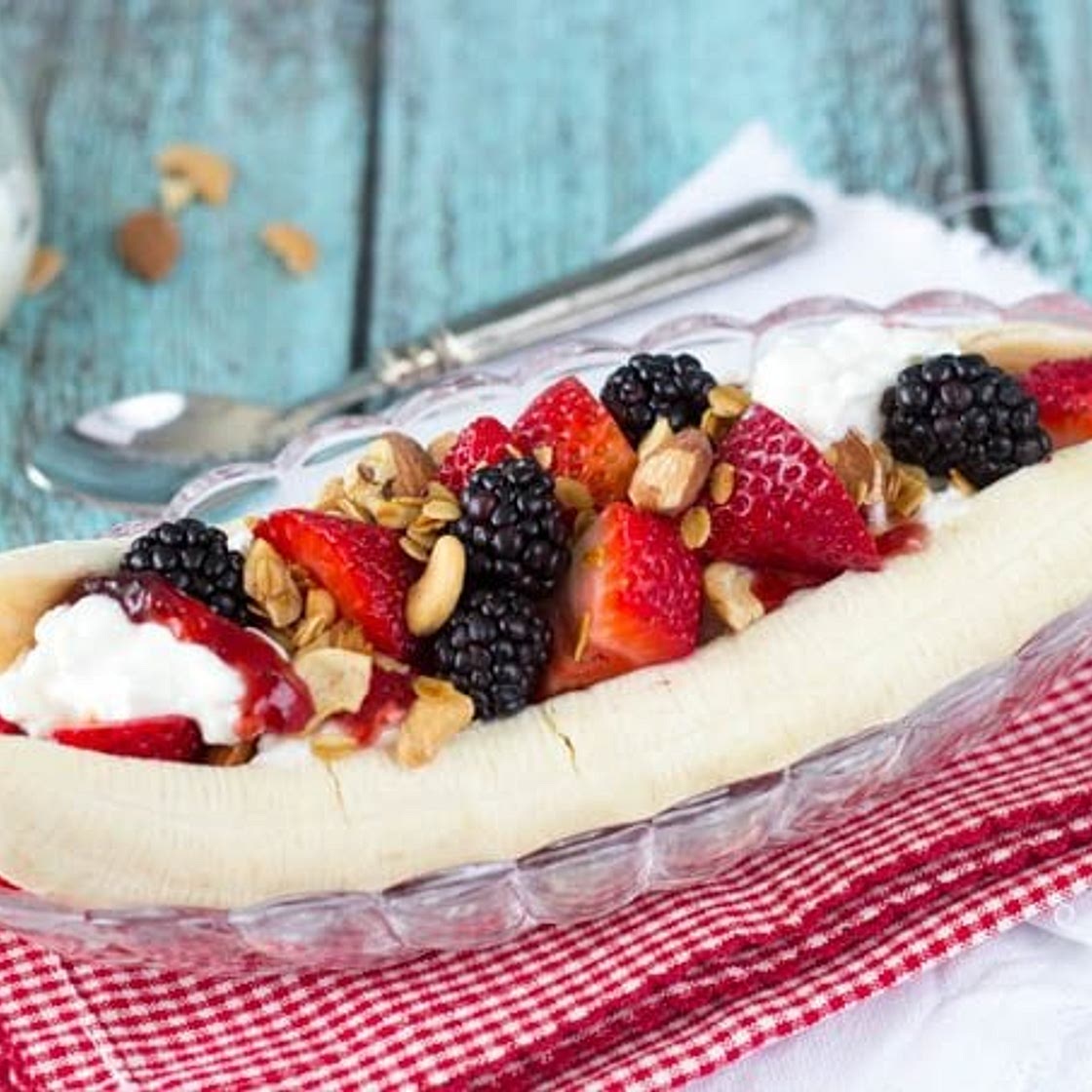 Healthy Breakfast Banana Split