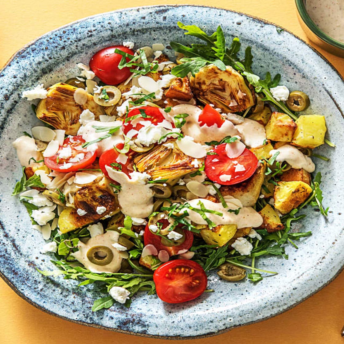 Patatas Bravas and Crispy Artichokes with a Garlicky Aioli