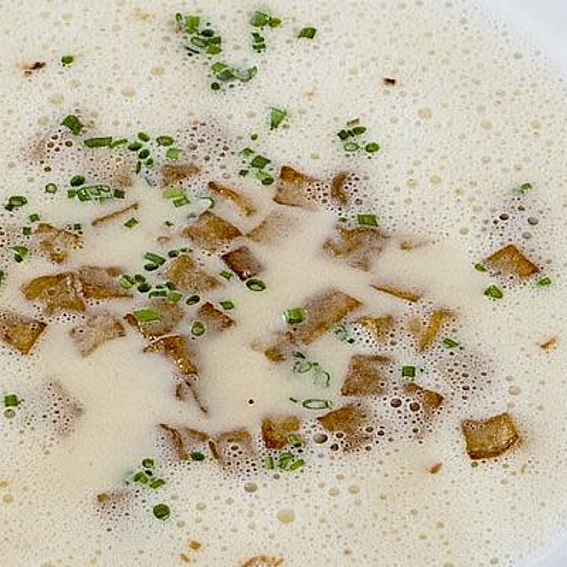 Feine Kartoffelsuppe mit Bacon