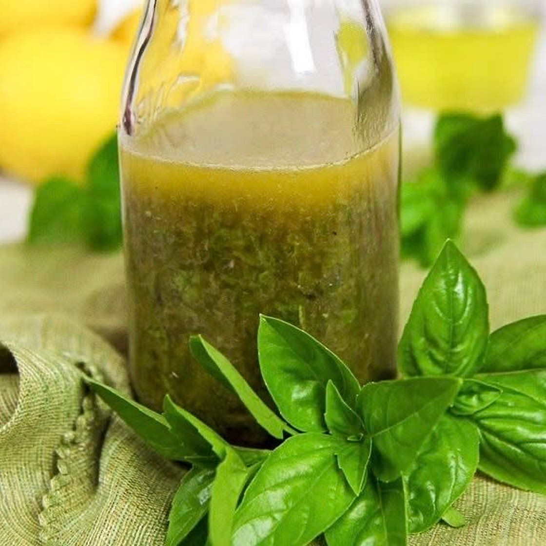 Basil vinaigrette