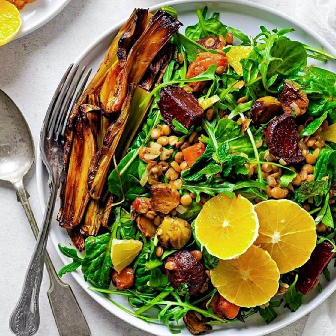 Maple Roasted Winter Salad by @wearelovelyjubley