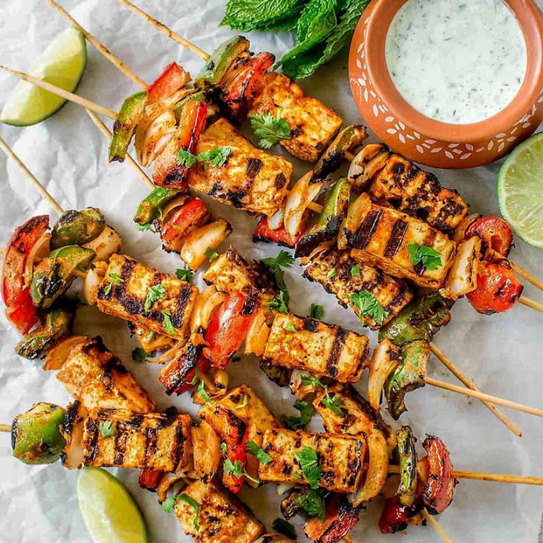 Tofu Tikka by @watchwhatueat