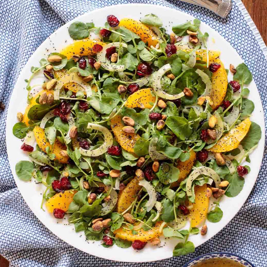 Watercress & Orange Salad (سلطة جرجير وبرتقال).