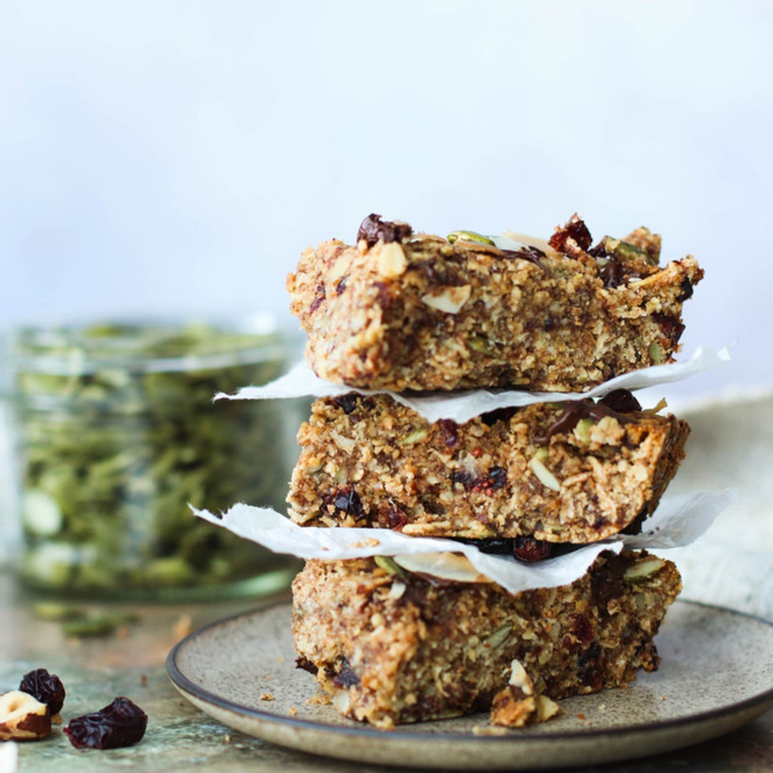 Hazelnut Granola Breakfast Bars