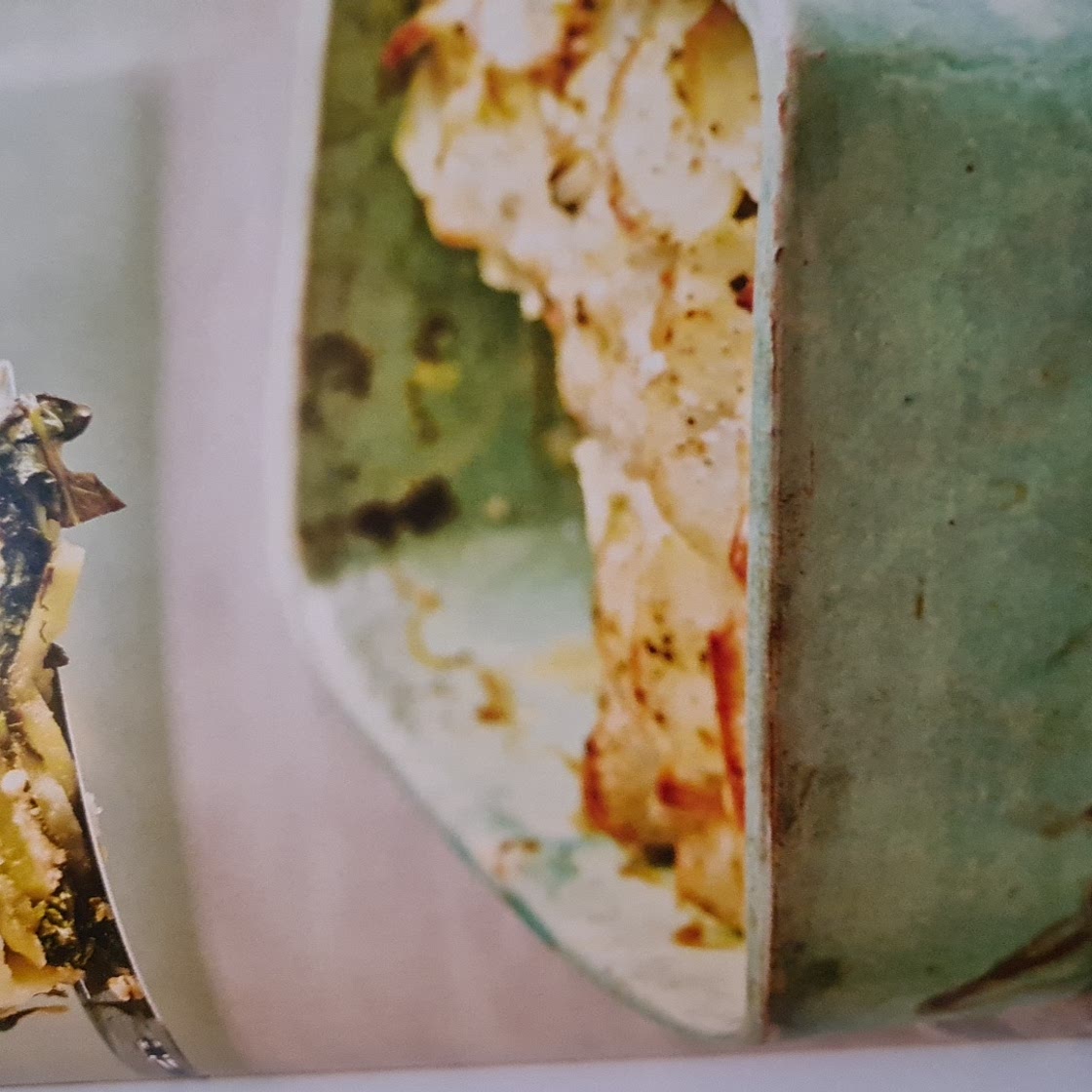 Spinach feta and potato bake 