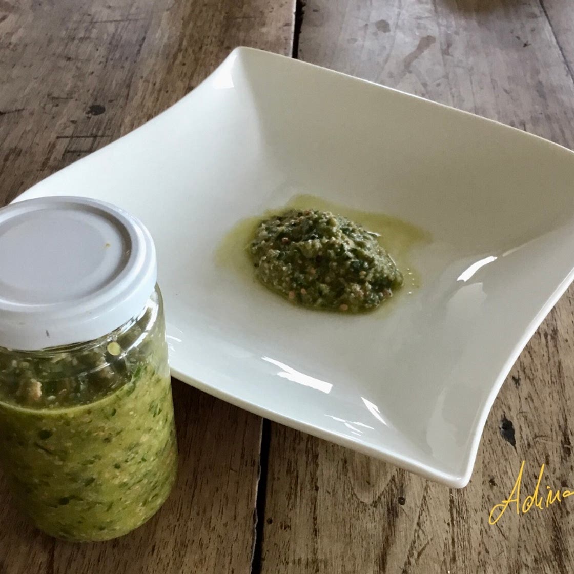 Green sauce - Capers, Parsley and Lemon Sauce - vegan- vegetarian
