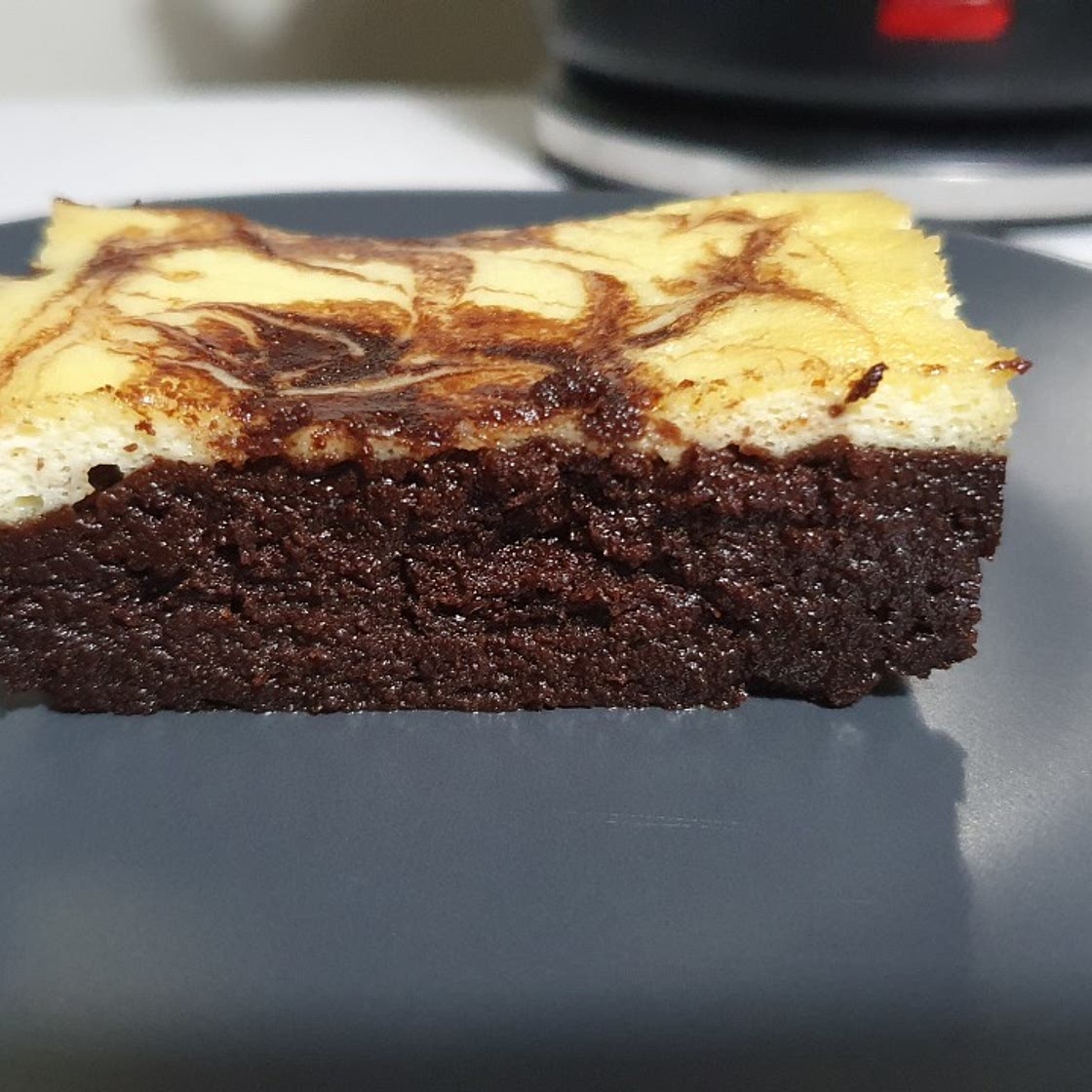 Fudgy Dark Choco Cheesecake Brownies